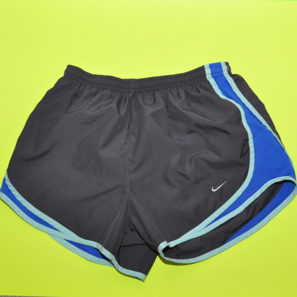 Nike Pants - Nike Dri-Fit Dark Gray & Blue Running Shorts Sz M